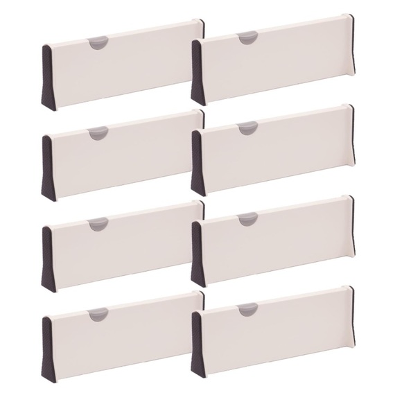 8 Adjustable Drawer Dividers Organizer Plastic Organizer Storage - Ship Alone - Picture 7 of 8